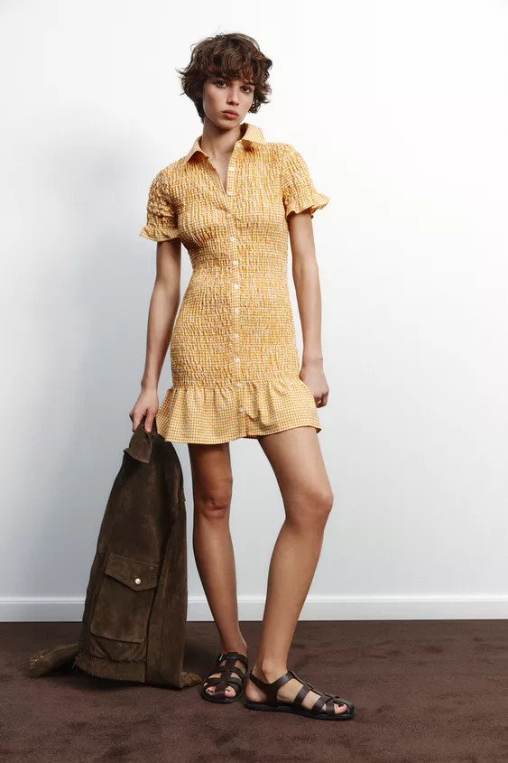 GINGHAM DRESS | Zara US