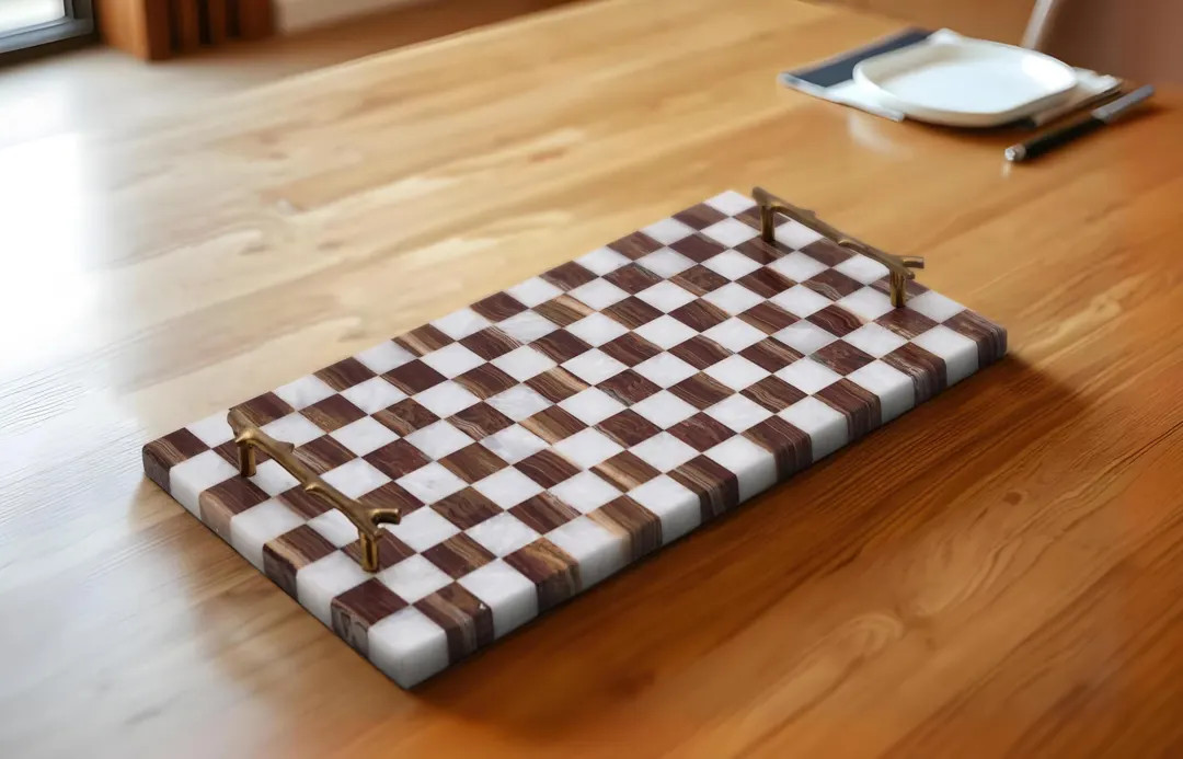 White Marble and Red Onyx Decorative Tray, Modern Design Coffee Table Tray, Marble Serving Tray, ... | Etsy (US)