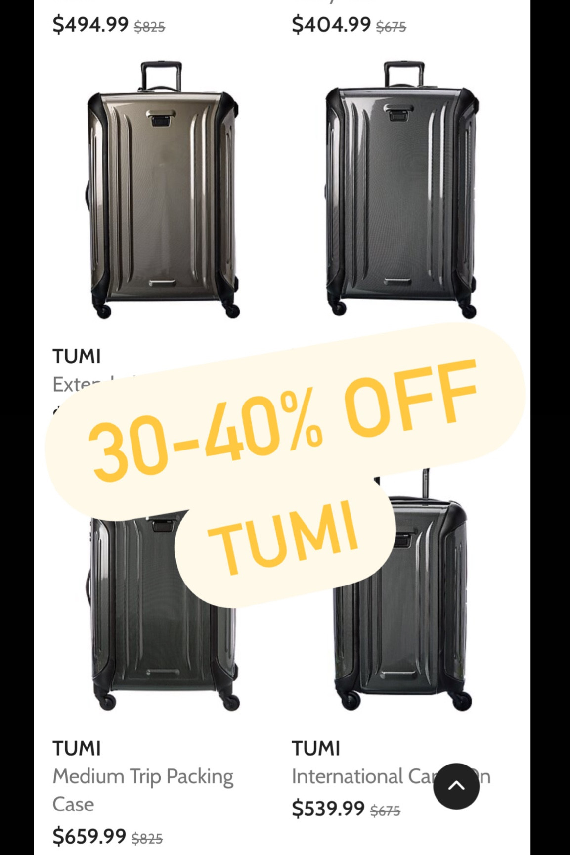 Tumi SALE 🌟 luggage and travel sale … a great Holiday gift! 🎄👌🏻

#LTKGiftGuide #LTKtravel #LTKHolidaySale
