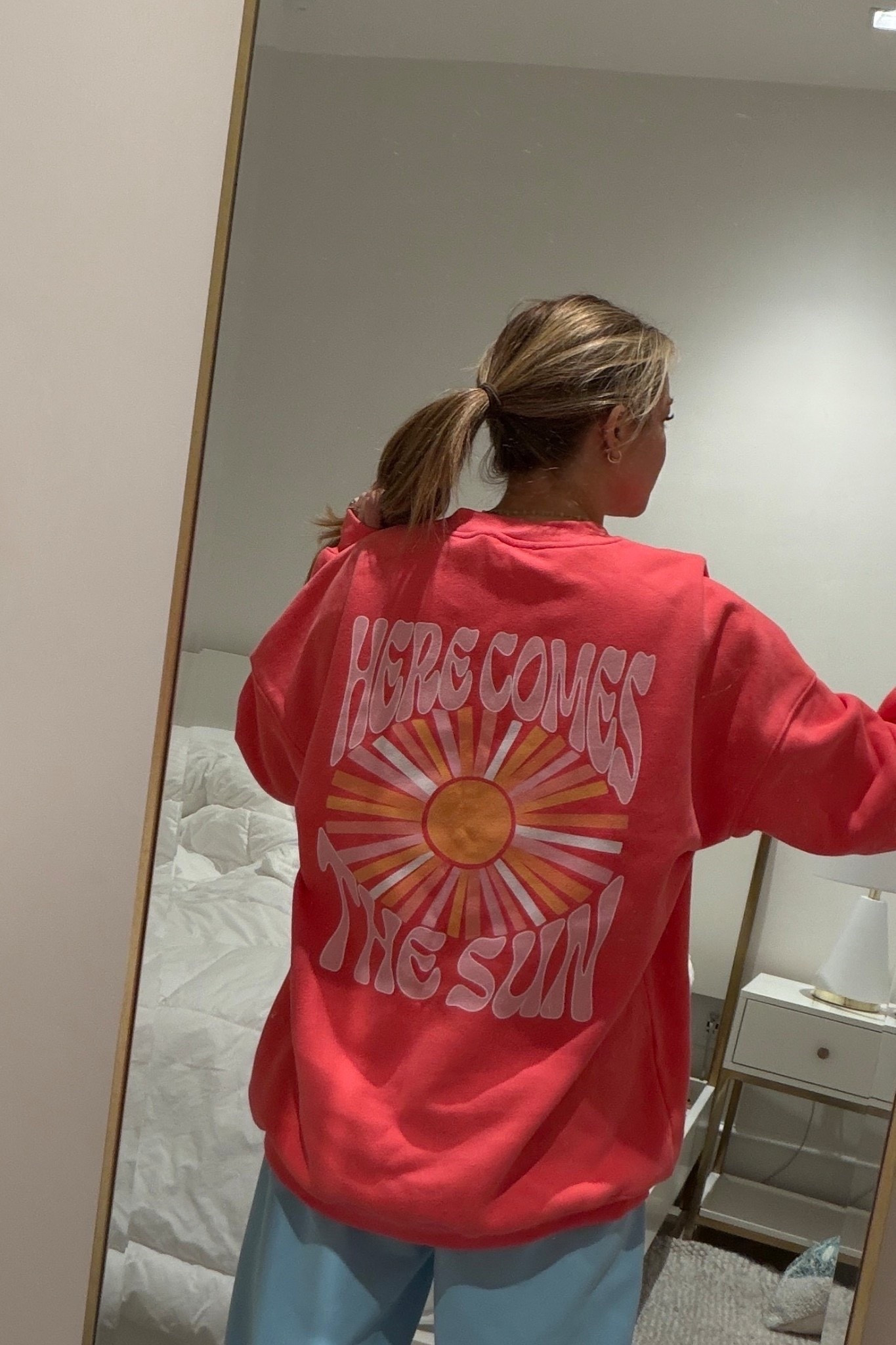 here comes the sun sweatshirt! wearing a medium. code MICHELE might work at @pinklily 

spring outfit, ootd, spring shopping, michele jaliene 

#LTKSeasonal #LTKgrwm #LTKootd