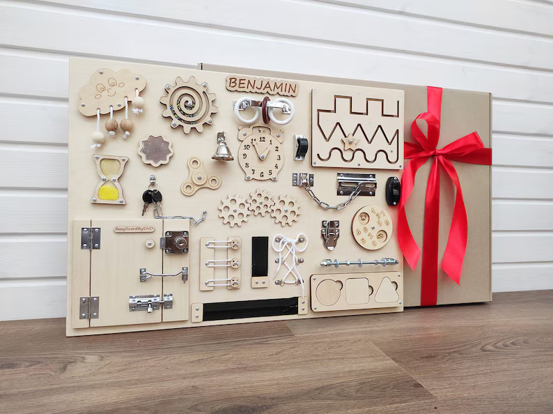 toddler busy board, large Montessori activity board,   sensory board is best educational toy and ... | Etsy (US)