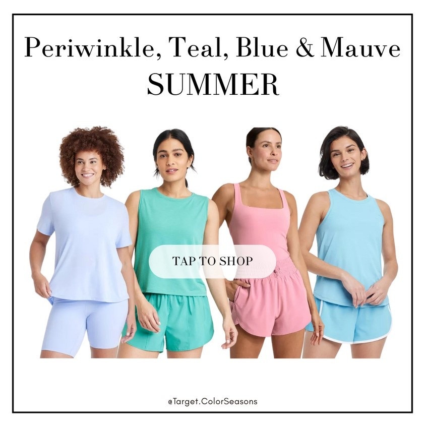 Periwinkle, Teal, Blue, & Mauve for SUMMERS ☀️ this week at Target! 🎯 

#LTKSeasonal #LTKActive #LTKStyleTip