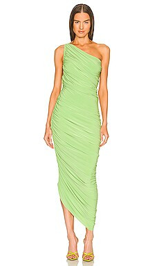 Norma Kamali Diana Gown in Gemini Green from Revolve.com | Revolve Clothing (Global)