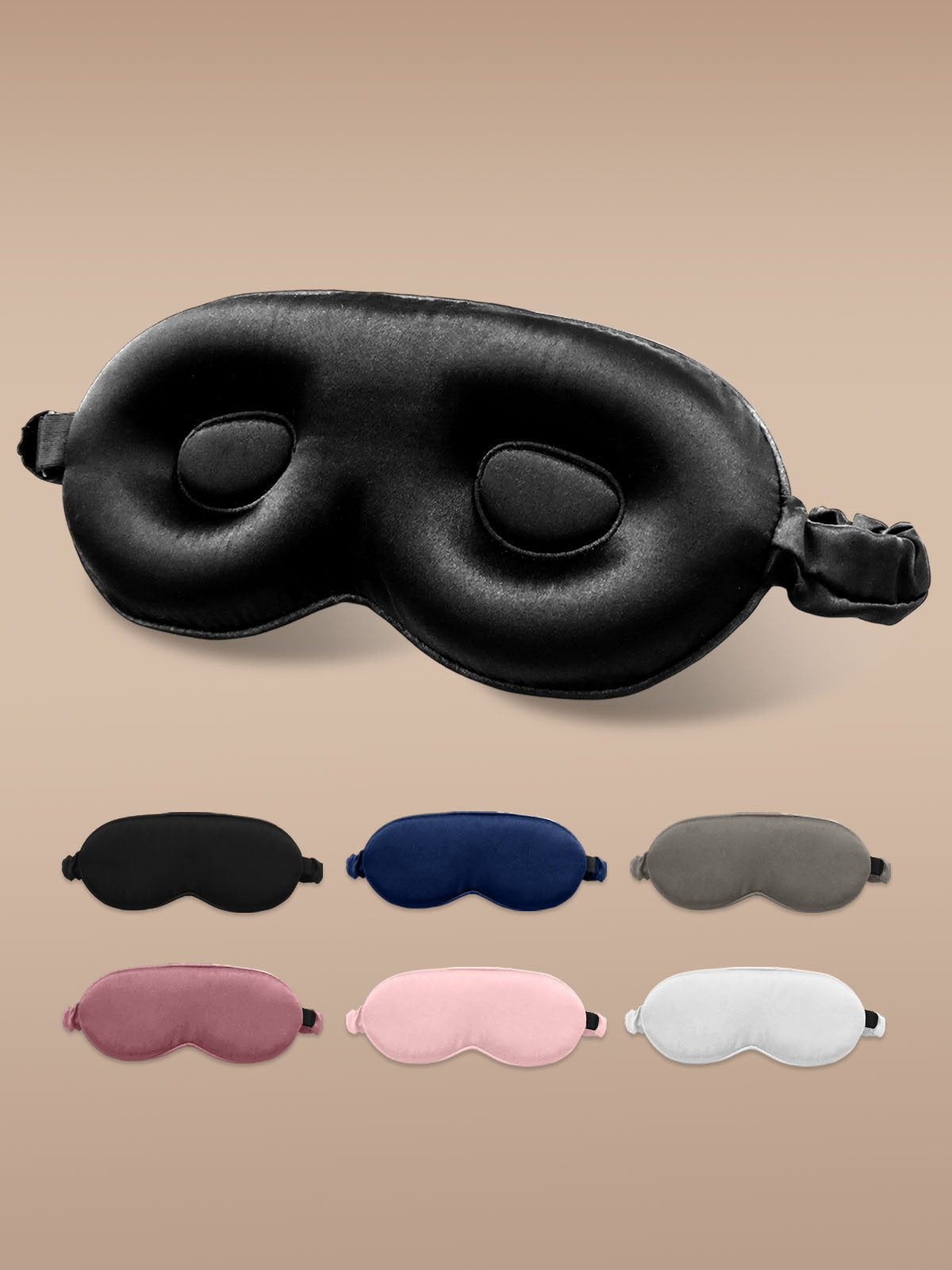 22Momme Pure Silk 3D Contoured Adjustable Eye Mask | SilkSilky