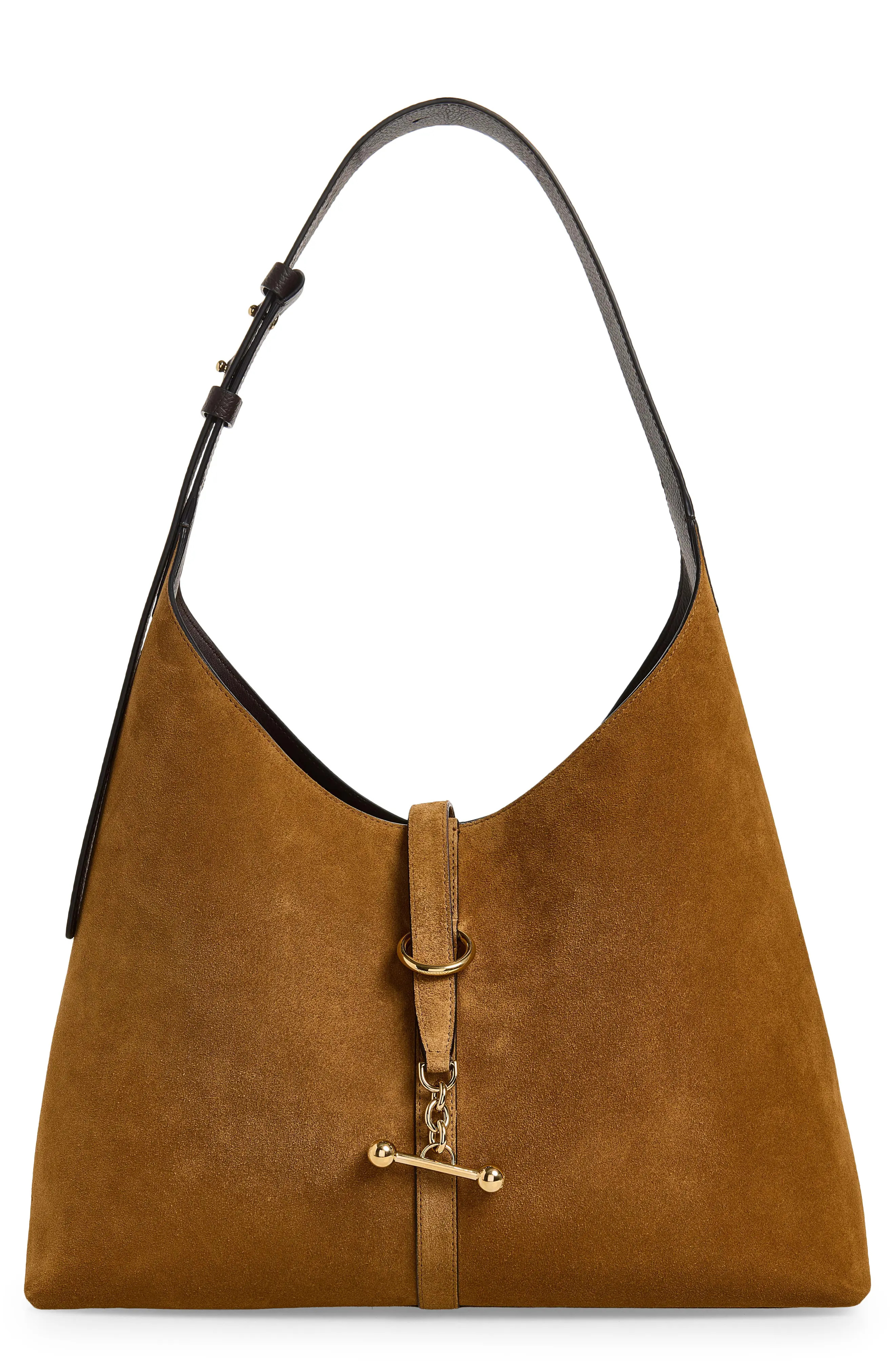Strathberry Maxi Kite Hobo Bag in Toffee/espresso at Nordstrom | Nordstrom