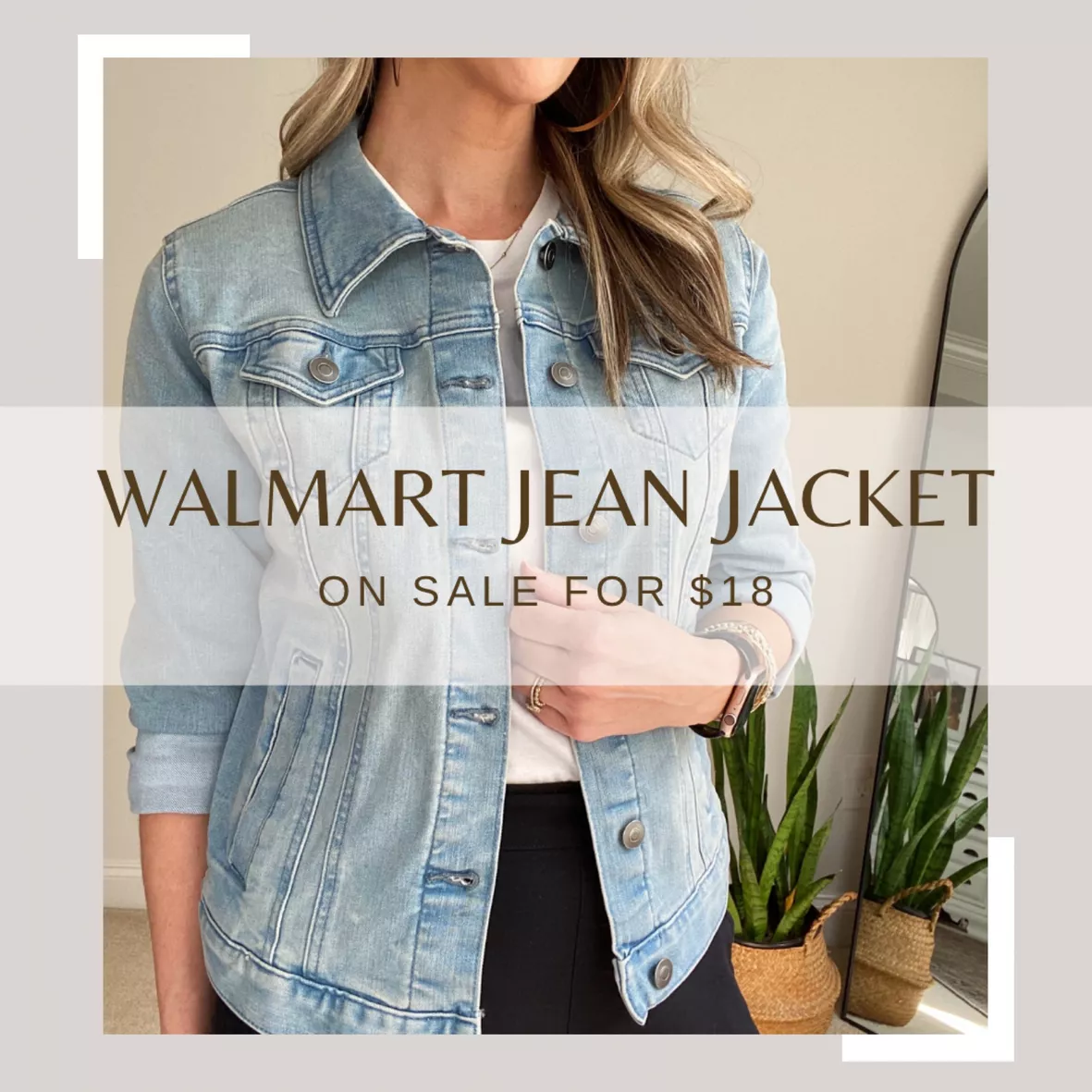 Time and Tru Women's Denim Jacket curated on LTK