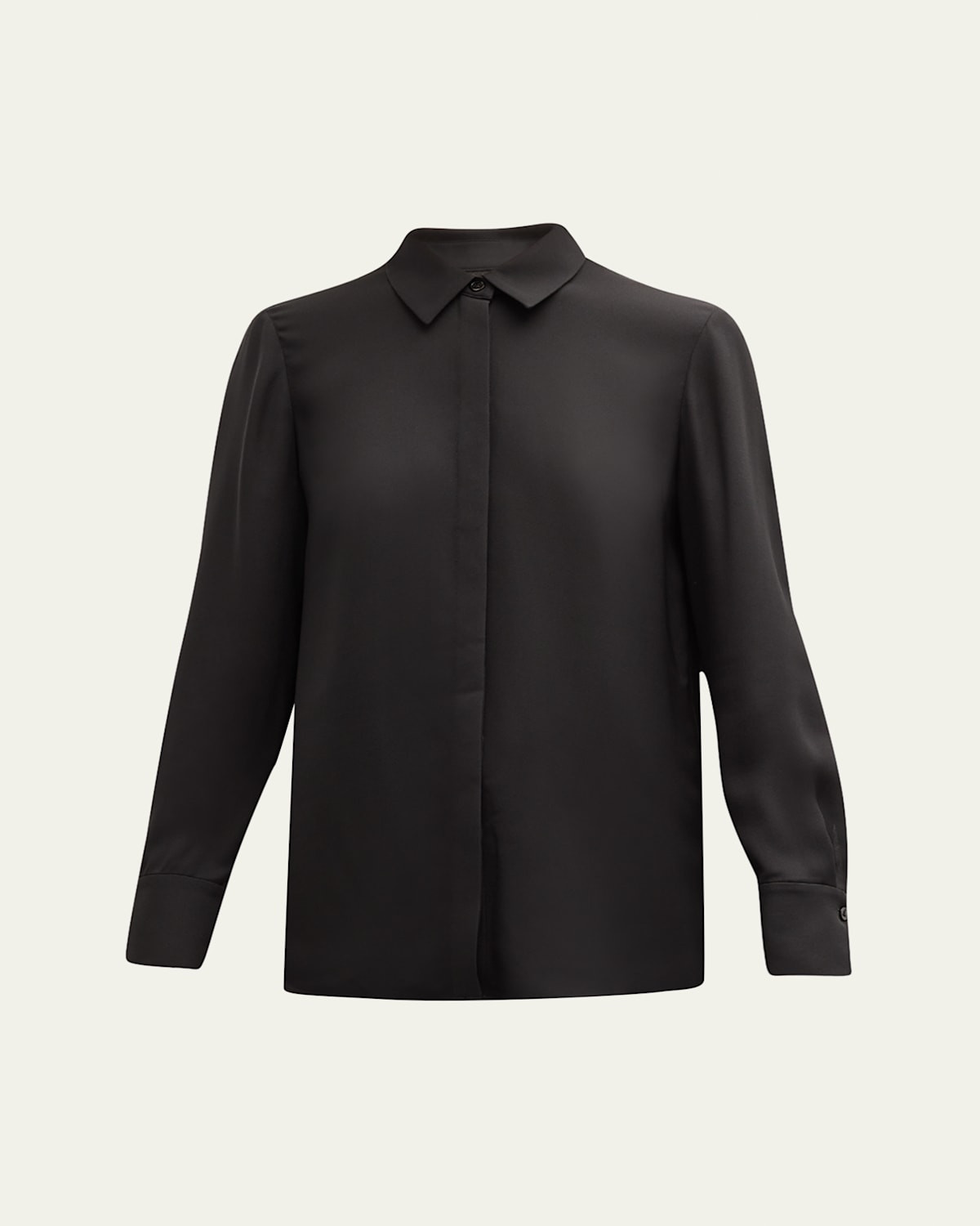 Scottie Silk Button-Down Blouse | Bergdorf Goodman