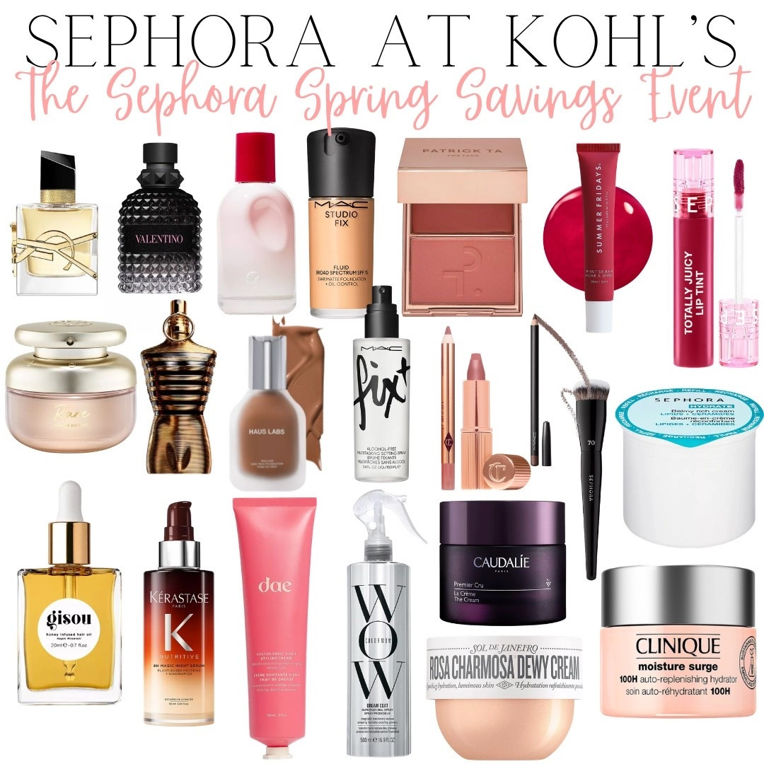 Everything you love… now on sale at Sephora at Kohl's ✨
Shop the Sephora Spring Savings Event:
💖 Rouge members: 20% off + 30% off Sephora Collection (through 4/20)
 💖 VIB members: 15% off + 30% off Sephora Collection (4/14–4/20)
 💖 Insiders: 10% off + 30% off Sephora Collection (4/14–4/20)
Stock up, try something new, and don’t miss out. 

Use code SPRINGSALE to save and SCSAVE for 30% off all Sephora Collection! @kohls @sephora #kohlspartner #sephoraatkohls 


#LTKBeauty #LTKSaleAlert #LTKselfcare
