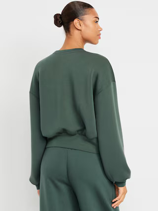 Bounce Fleece Twist-Front Top | Old Navy (US)