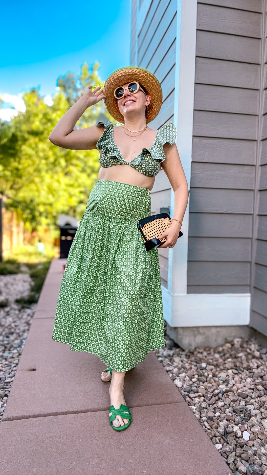 Look 9 - The Resort Regular
👒 The Garden Society

This Garden Society swim look leans into monochromatic magic with a matching cover-up that makes a splash without trying too hard. I kept it simple, sleek, and just a touch maximalist - because we love a coordinated moment.

P.S. All the jewelry in this look is fully waterproof and swim-friendly, so you can wear it from lounge chair to late lunch without skipping a beat. Save this post if you’re planning a pool day soon, and come back tomorrow for the next Garden Society moment 🌿🌊

The Garden Society is a playful, preppy-meets-maximalist capsule wardobe rooted in bold color, standout silhouettes, and a little bit of whimsy.

#dillards #antoniomelani 
#DillardsStyle #DillardsSwim #DillardsFinds #SwimLook #MatchingSet #PoolsideStyle #WaterproofJewelry #SwimInStyle #MaximalistSummer #MonochromeMoment #WhatToWear #TheGardenSocietyCapsule #SummerStyleIdeas

#LTKItBag #LTKSaleAlert #LTKSeasonal