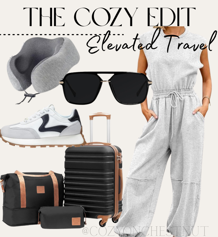 Traveling made easy with these cozy essentials! From jumpsuits to luggage and shades, I've got you covered. 

 #LTKdayinmylife #LTKootd #LTKvlog