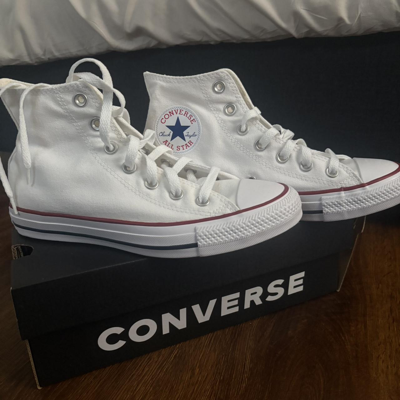 Converse Women's Sneakers - White - US 7.5 | Depop US