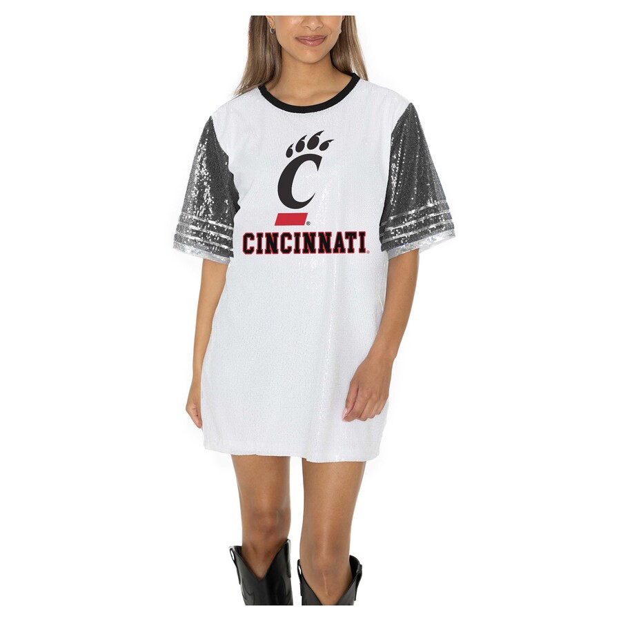 Cincinnati Bearcats Gameday Couture Women's Full Sequin Jersey Dress - White | Fanatics