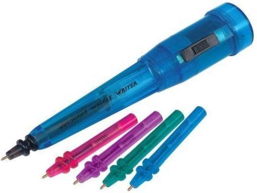 40050 Squiggle Wiggle Writer Vibrating Pen with 4 Different Color Refills | Amazon (US)