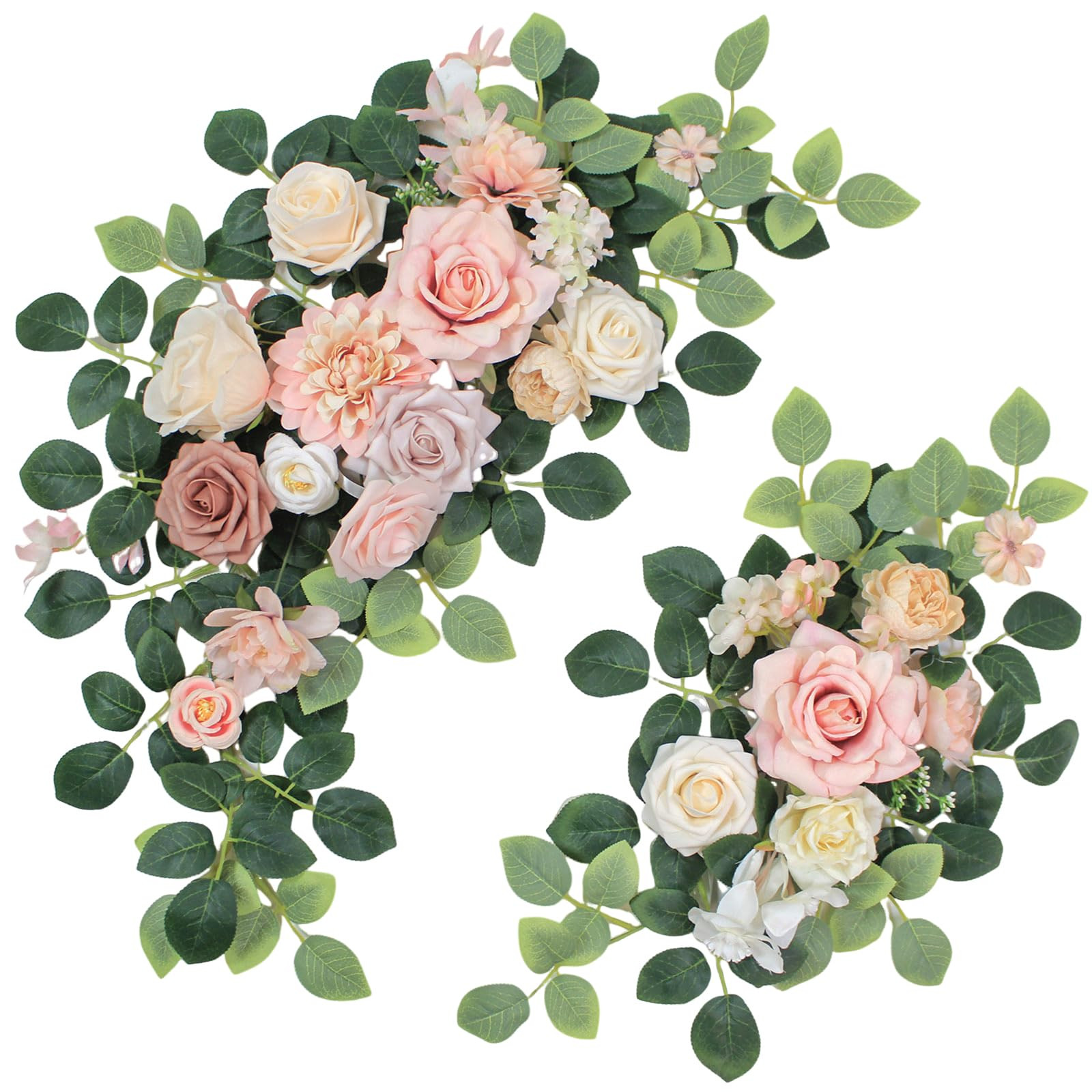 Pack of 2 Artificial Flowers for Backdrop Decoration, Wedding Arch Flowers,Reception Welcome Sign... | Amazon (US)