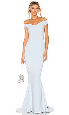 Nookie x REVOLVE Allure Gown in Dusty Blue from Revolve.com | Revolve Clothing (Global)