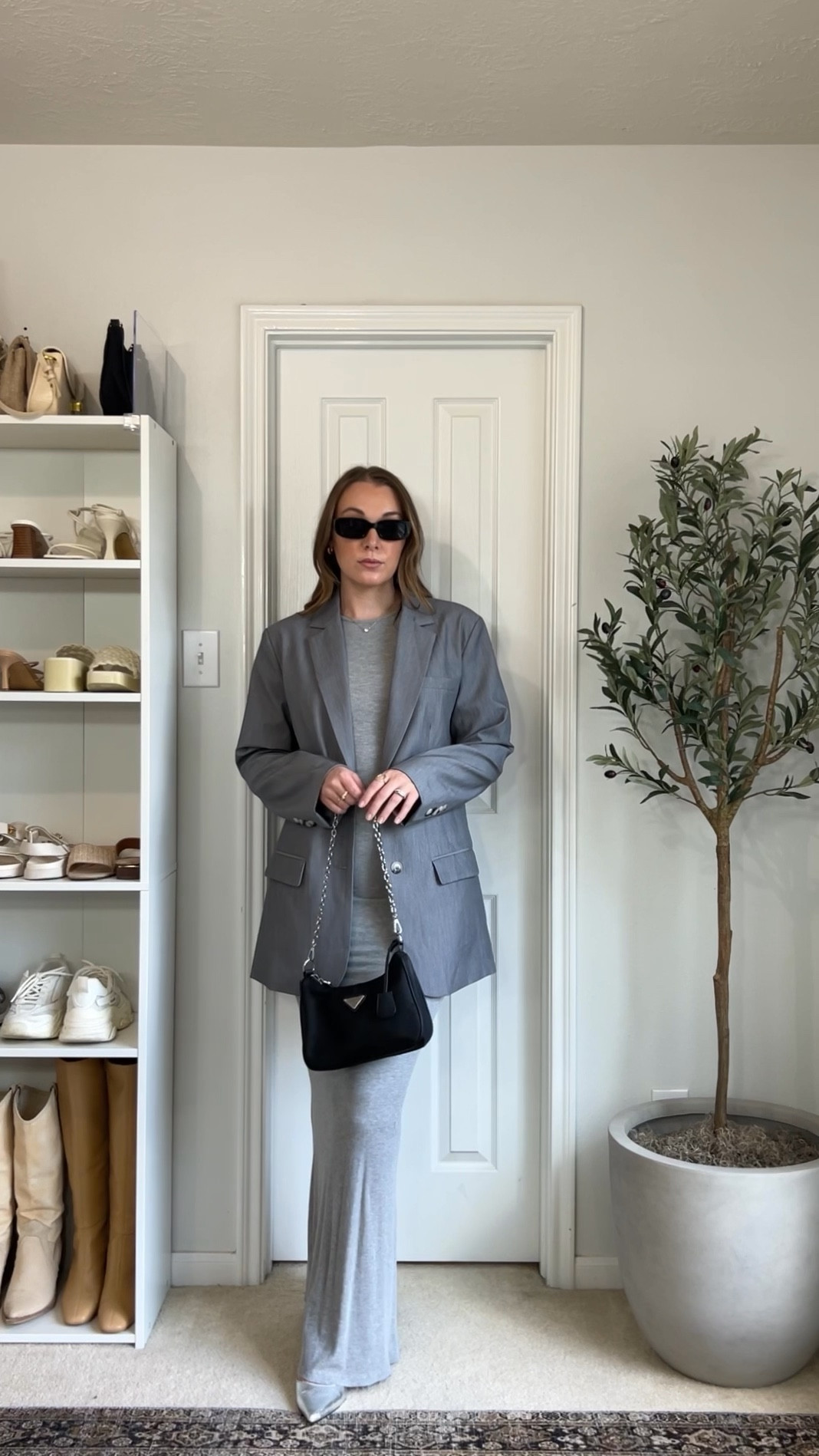 ICYMI grey is hotttt this season + i am always down to style silver heels + a blazer 👏🏻⁠

Dress M 
Blazer L 
Heels are old linking similar 
⁠.⁠
.⁠
.⁠
.⁠
capsule wardrobe, neutral style, minimalistic aesthetic fashion, aesthetic style, fashion style, streetwear style, Pinterest girl, Pinterest aesthetic, Pinterest style, casual style, fall style, fall outfits, cute fall style, effortless chic, outfit inspo. #falloutfitideas #fashioninspired #pintereststyle #pinterestoutfit 

#LTKSeasonal #LTKfindsunder50 #LTKHoliday