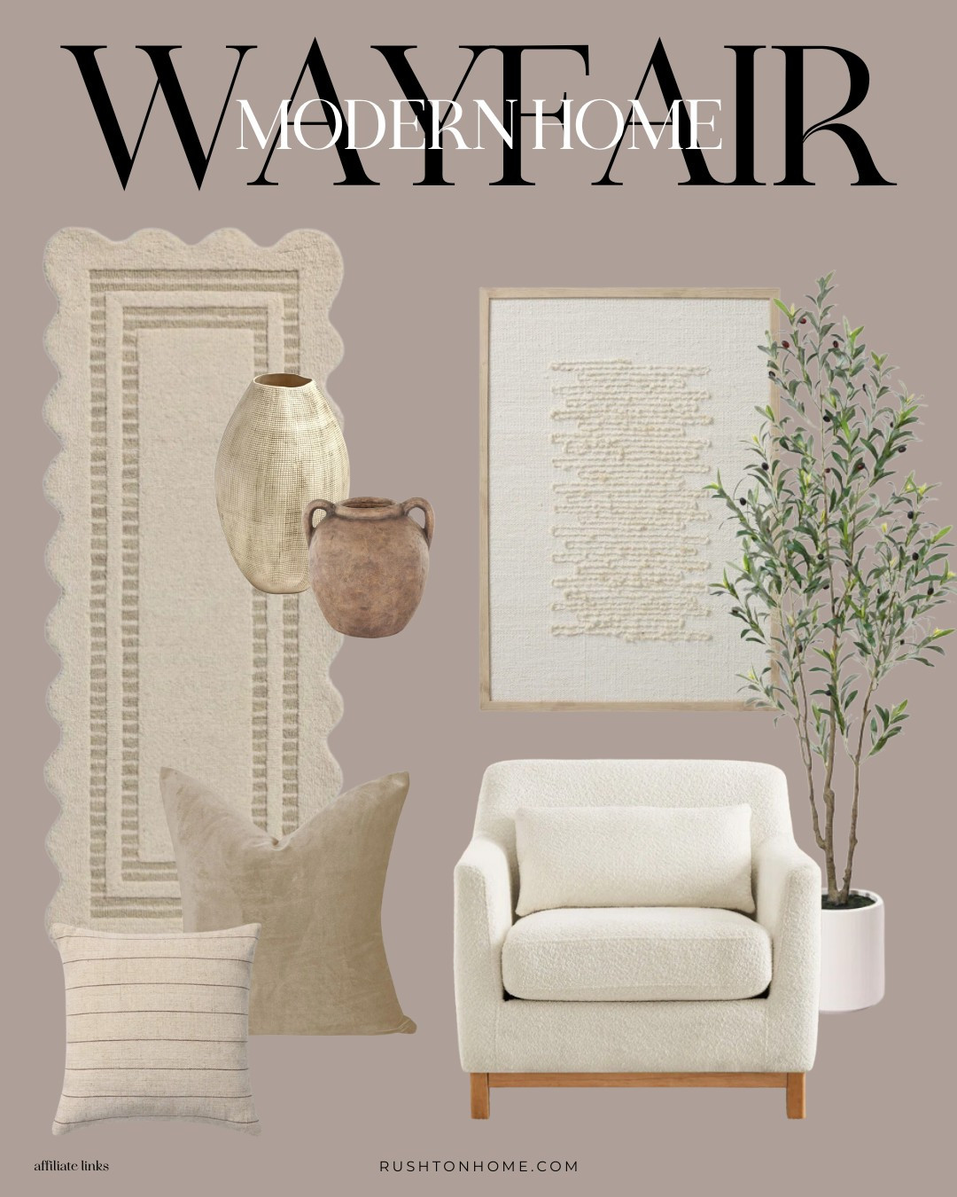 What great pieces for an entryway or living room! They just bring the whole space together.

I've been loving these @wayfair home finds! This inspiration pulls together a vibe that feels antique, european, earthy and yet still modern.

Home decor, home design, interior design, furniture, console table, accent chairs, vases, candlesticks, bench, cabinet, sideboard, dining table, runner, accent pillows, textured art, indoor tree, faux olive tree, beige comfy chair
 

 

#LTKWatchNow #LTKHome #LTKSaleAlert