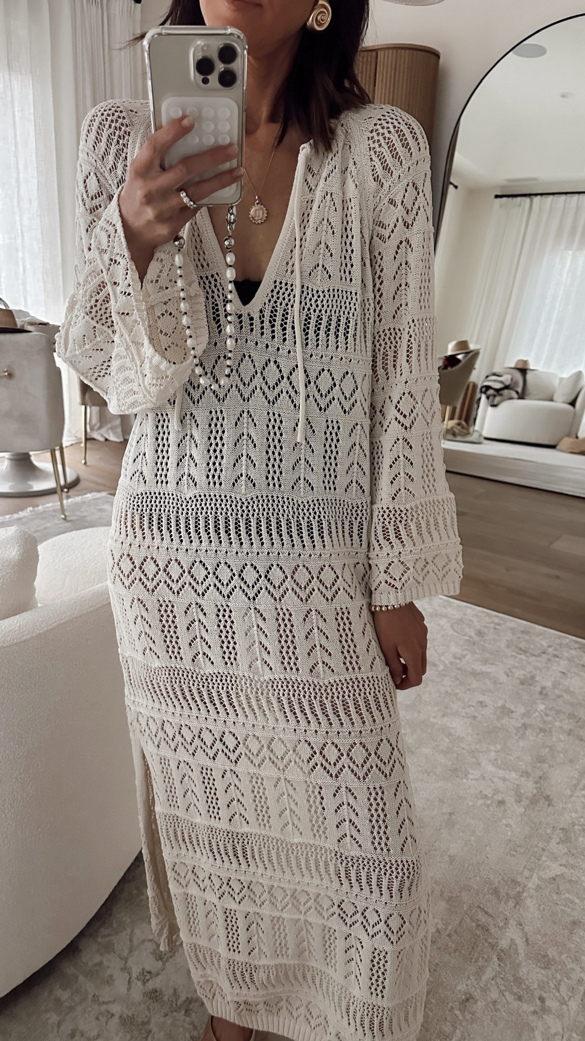 This swim coverup was love at first sight! It's under $100but definitely looks expensive and great quality. I'm just shy of 5-7" wearing the size XS and size 4 one piece.


#LTKTravel #LTKOver40 #LTKootd