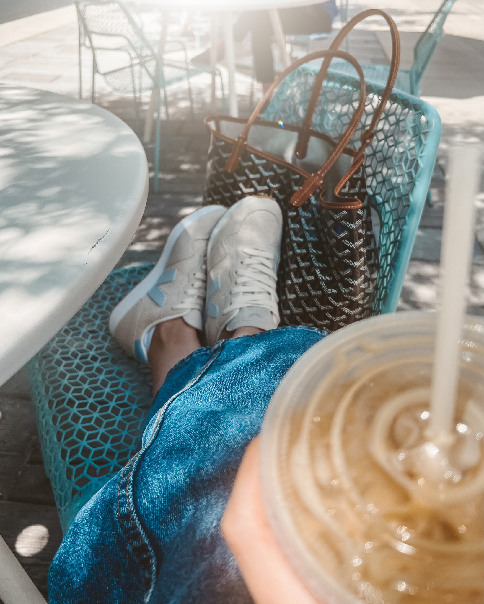 Sundays are for feet up and coffee out. 

Love these Vejas and my Goyard bag. It’s one of my most reached for bags!

#LTKshoecrush #LTKitbag