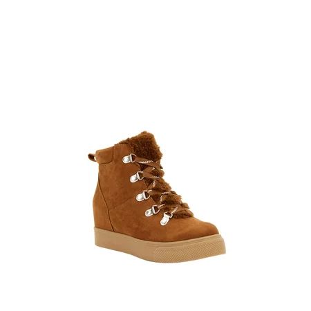 Scoop Lindsay Shearling Lined Wedge Sneaker Women's | Walmart (US)