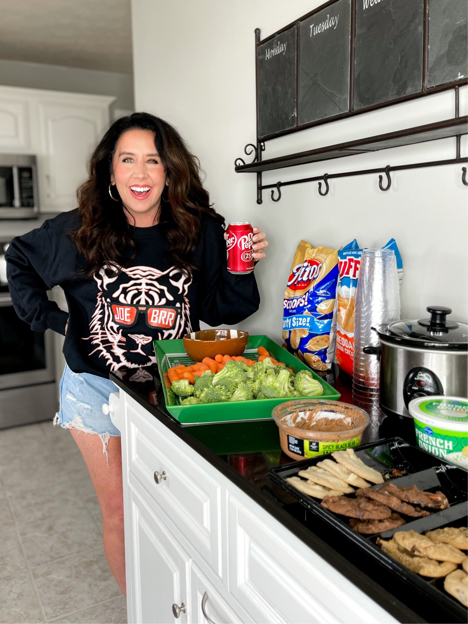 Super Bowl Party
Cincinnati Bengals Sweatshirt 
Football platter 

#LTKunder50 #LTKSeasonal #LTKFind