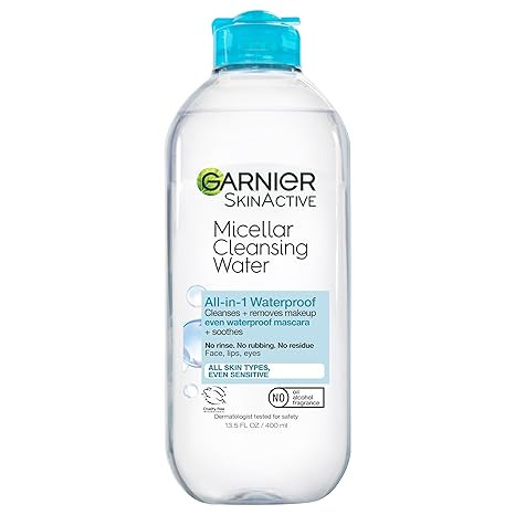Garnier Micellar Water For Waterproof Makeup, Hydrating Facial Cleanser & Makeup Remover, Suitabl... | Amazon (US)