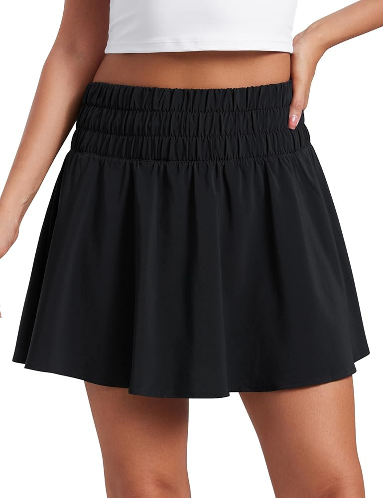 CRZ YOGA High Waisted Flowy Tennis Skirts for Women Pleated Casual Golf Athletic Pickleball Skort... | Amazon (US)