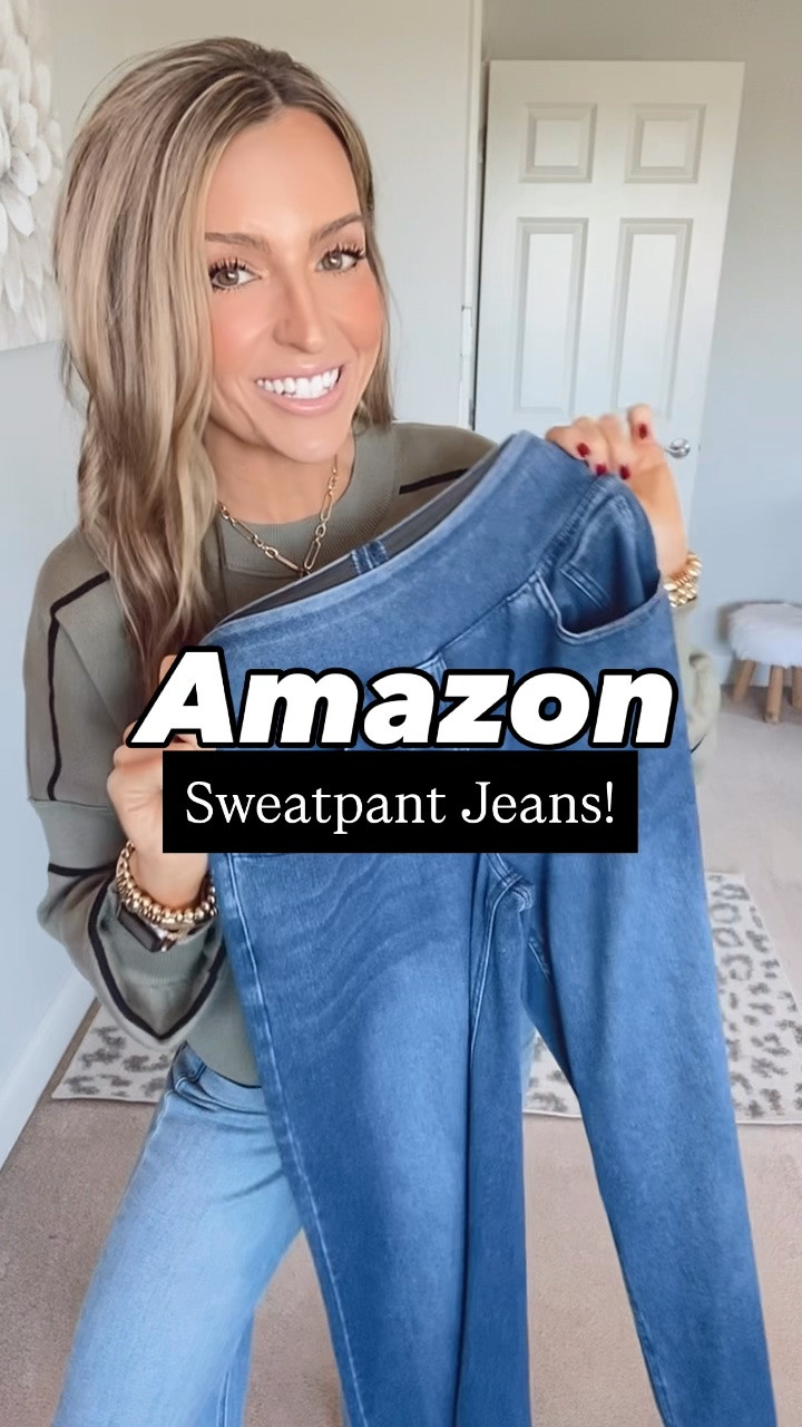 Adorable wide leg jeans that feel like you’re wearing sweatpants!! With a Comfortable stretch that’s great for all day wear 🙌Perfect for a comfy yet stylish look. Wearing 31” inseam, I’m 5’5”

#LTKmomlife #LTKPetite #LTKootd