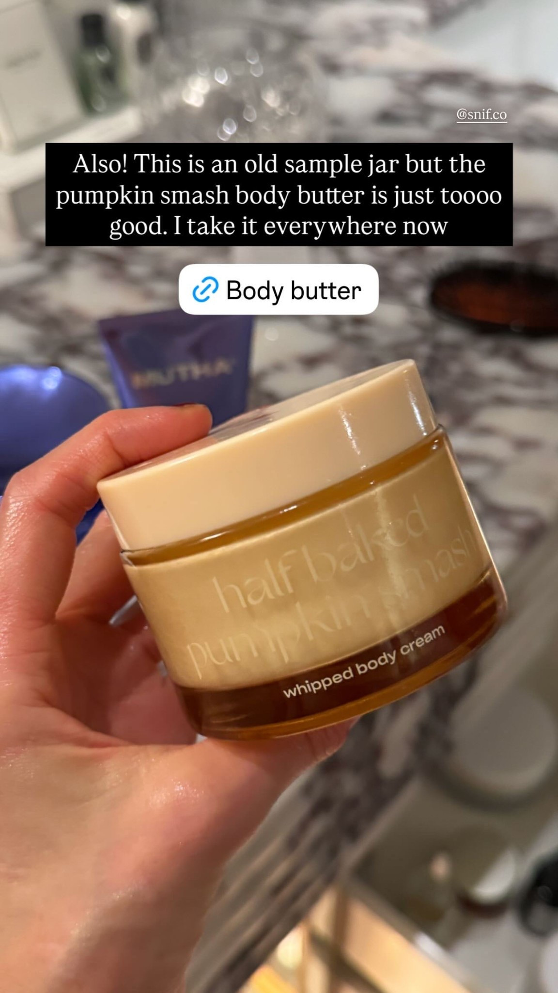 I bring this Pumpkin Smash body butter with me everywhere! Smells so good 🍂

#LTKFindsUnder50 #LTKBeauty #LTKSeasonal