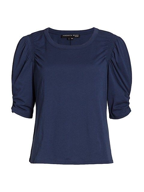 Jessa Shirred Cotton T-Shirt | Saks Fifth Avenue