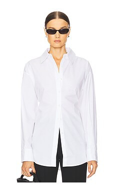 EAVES Sivan Poplin Shirt in White from Revolve.com | Revolve Clothing (Global)