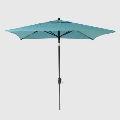 6.5' Square Patio Umbrella Black Pole - Threshold™ | Target