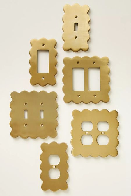 Scalloped outlet covers, gold switch plates, gold outlet covers, gold wall plates 

#LTKunder50 #LTKhome #LTKFind