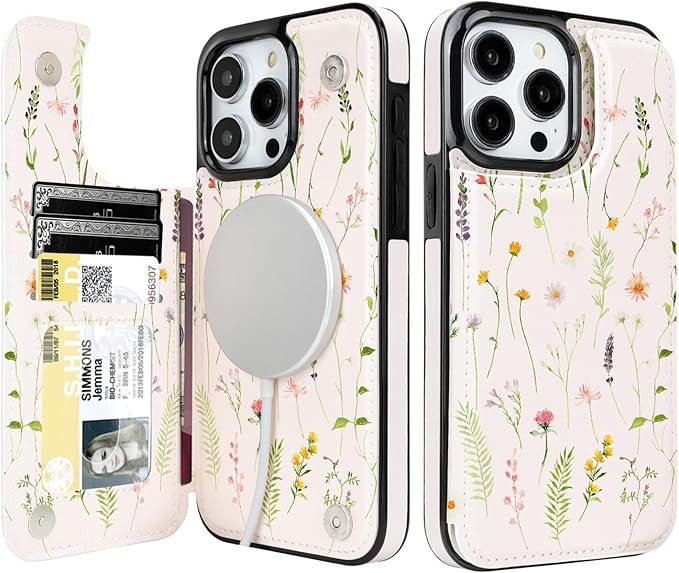 uCOLOR for iPhone 15 Pro Max 6.7" Wallet Case Magsafe with Card Holder Slot【Compatible with Mag... | Amazon (US)