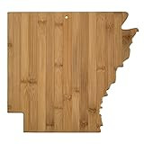 Totally Bamboo Arkansas State Shaped Cutting Board, Natural Bamboo | Amazon (US)