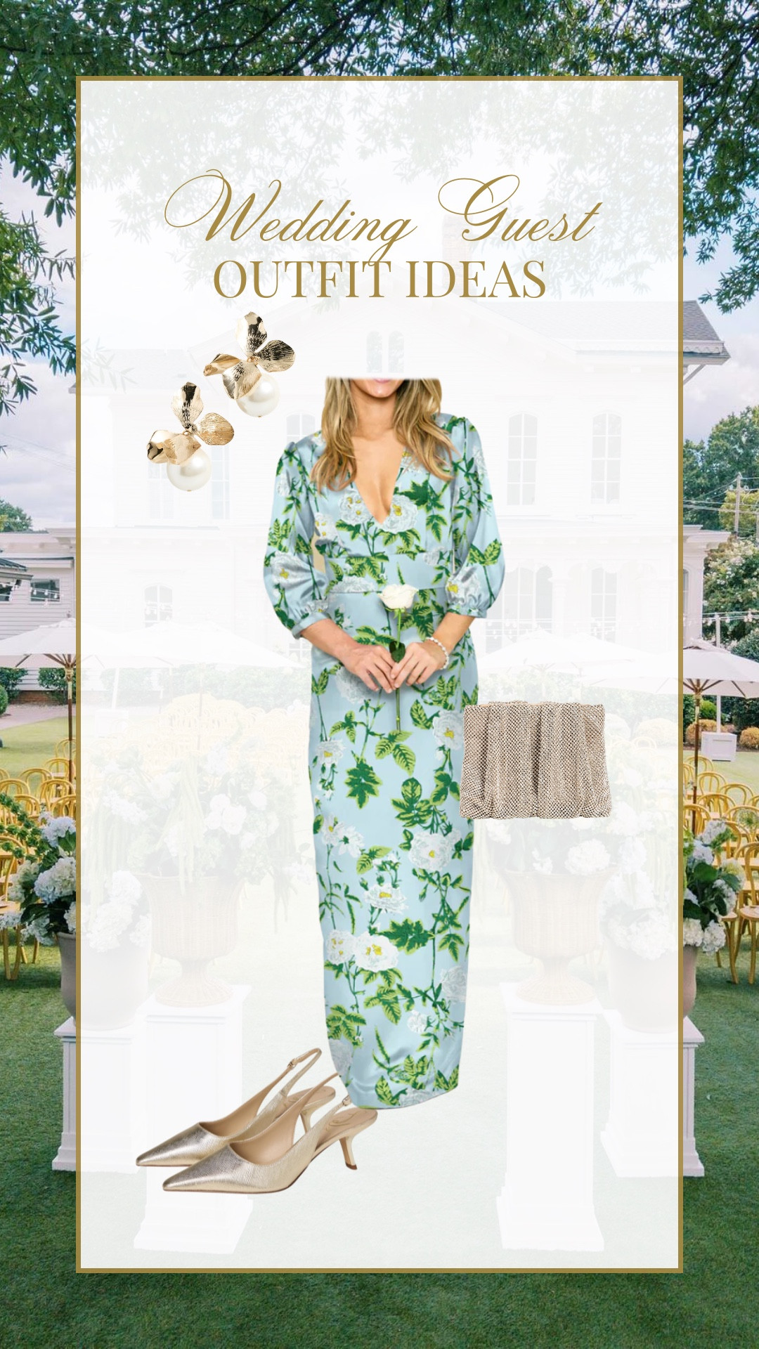 Wedding guest outfit idea with sleeves!