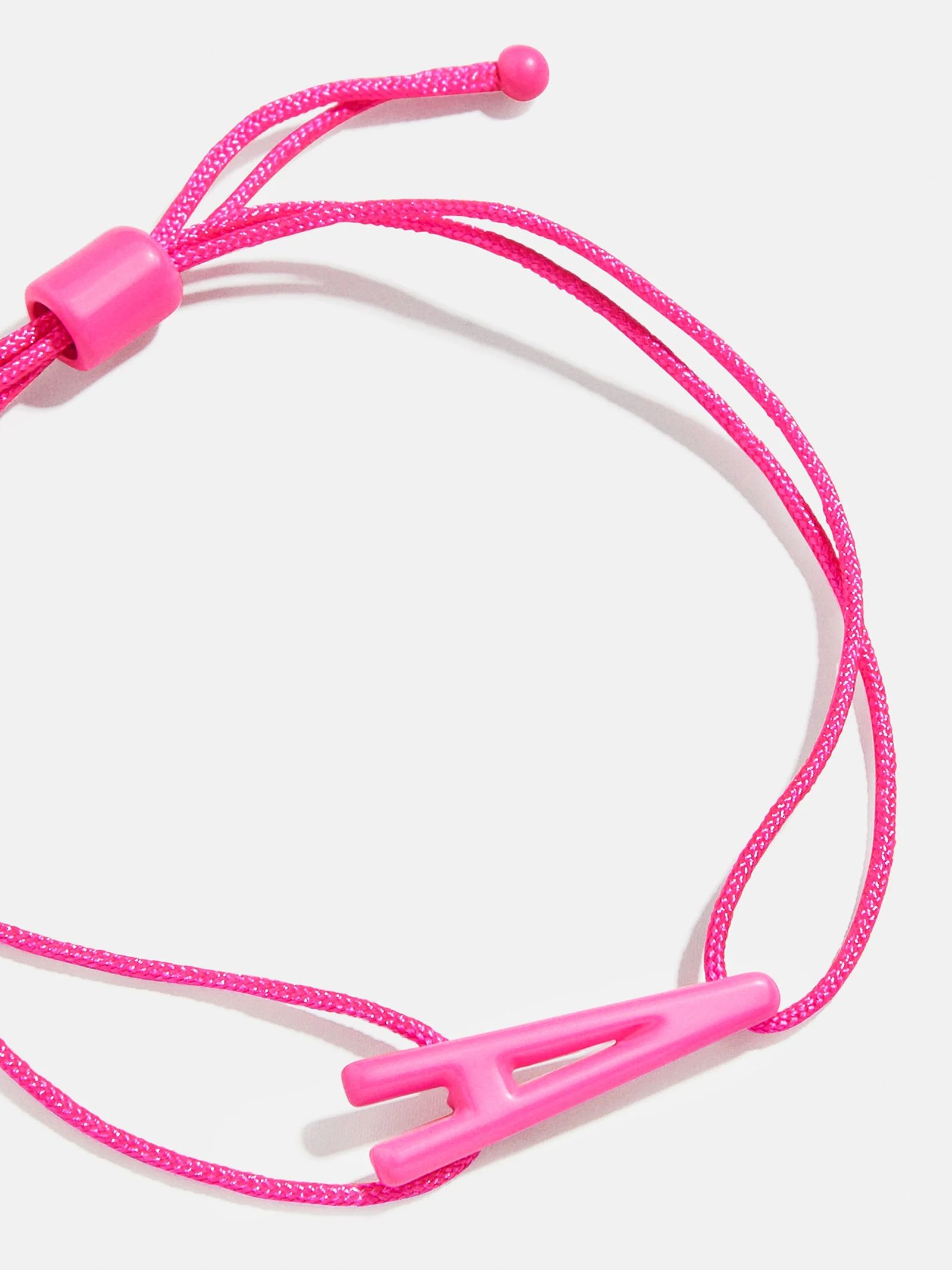 East West Initial Cord Bracelet - Hot Pink | BaubleBar (US)