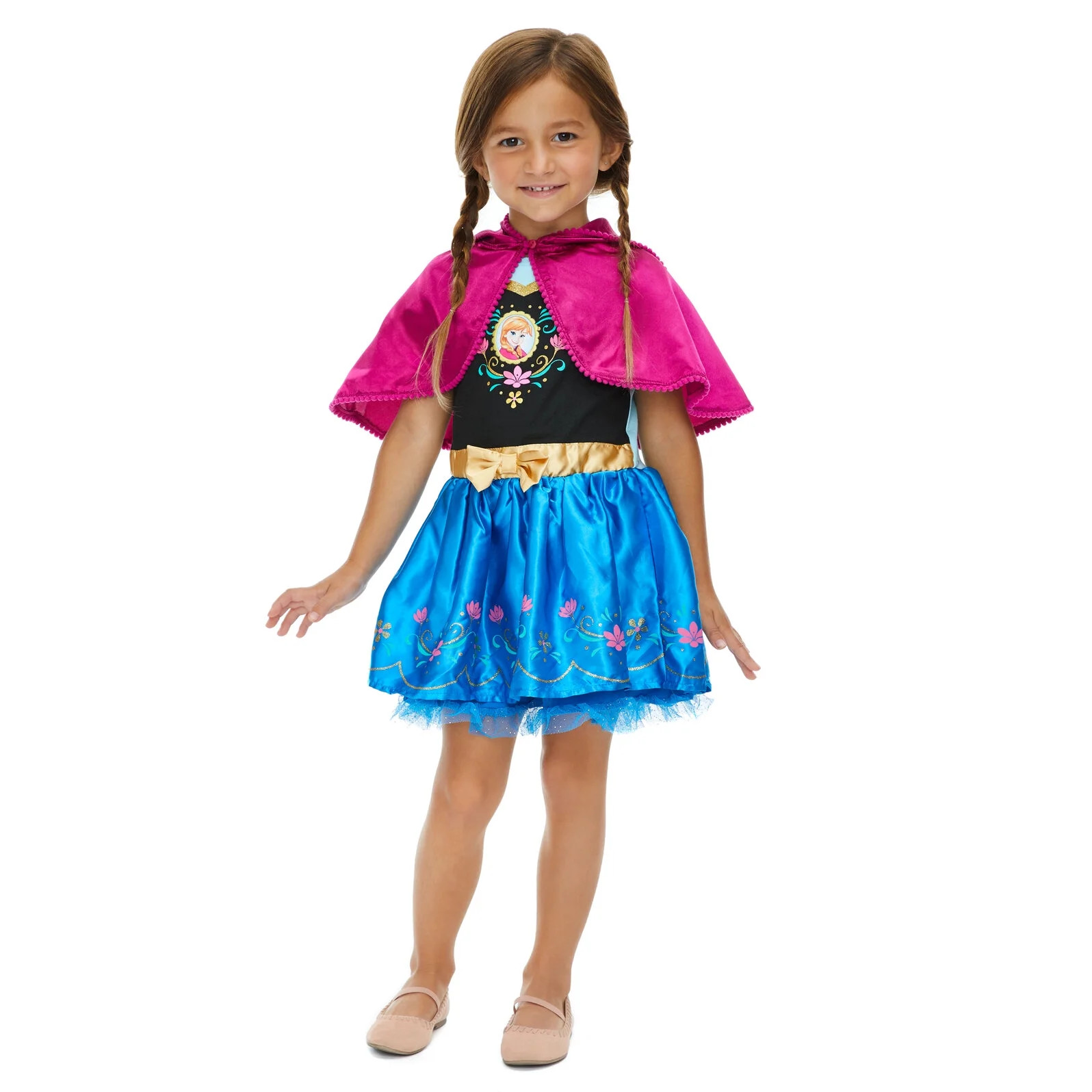 Disney Frozen Princess Anna Infant Baby Girls Faux Fur Dress Infant to Big Kid | Walmart (US)