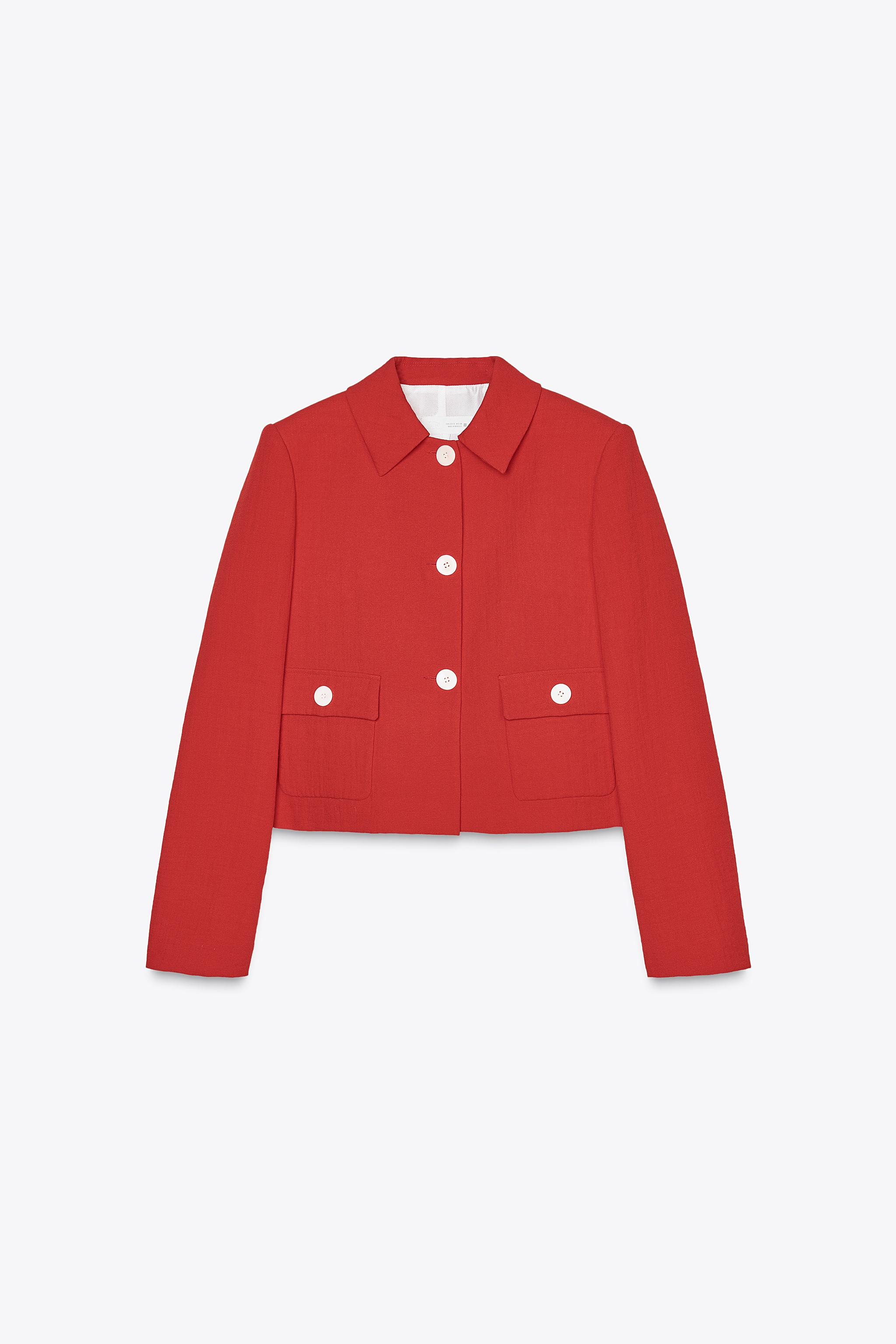 BLAZER WITH SHOULDER PADS | Zara US