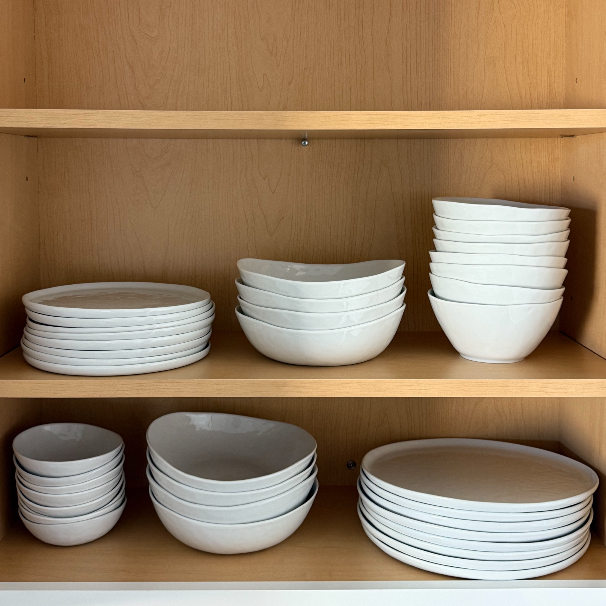 dinnerware collection || white round porcelain salad plate, low bowl, pasta bowl, cereal bowl, mini bowl, dinner plate

#LTKFindsUnder50 #LTKHome