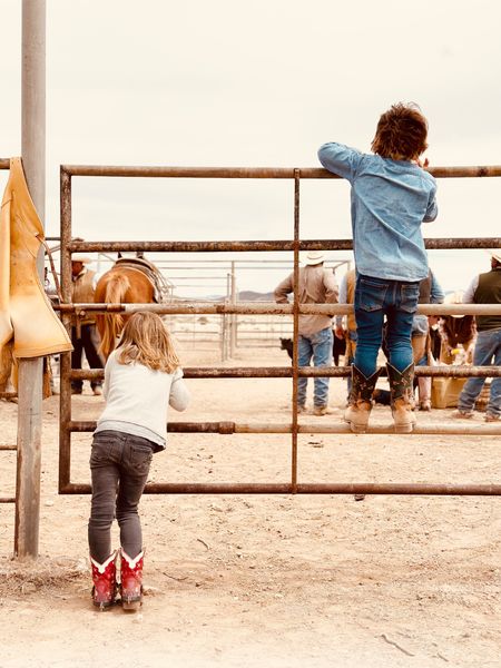 I just love this picture of Biz and Boyce. Their cute boots are handmade in Texas by sisters who grew up in far west Texas and who now live in Dallas. 
I love Bizzys cashmere sweater. I keep them stocked for the kids and monogram them. They are a warm cozy pull on and they look a little more elevated. Boyce’s denim shirt is monogrammed on the sleeve- which makes him look a little more out together. 


#LTKkids #LTKFind #LTKfamily