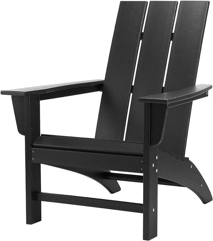 Poly Lumber Adirondack Chair, All-Weather Resistant Outdoor Patio Chairs, Look Like Wood, Pre-Ass... | Amazon (US)