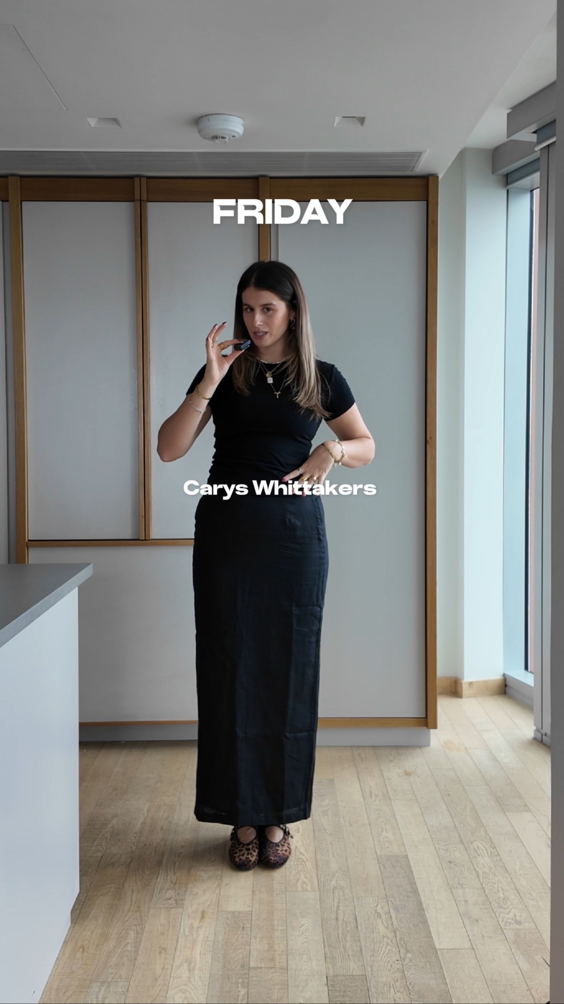 all black summer workwear linen skirt black skims tee