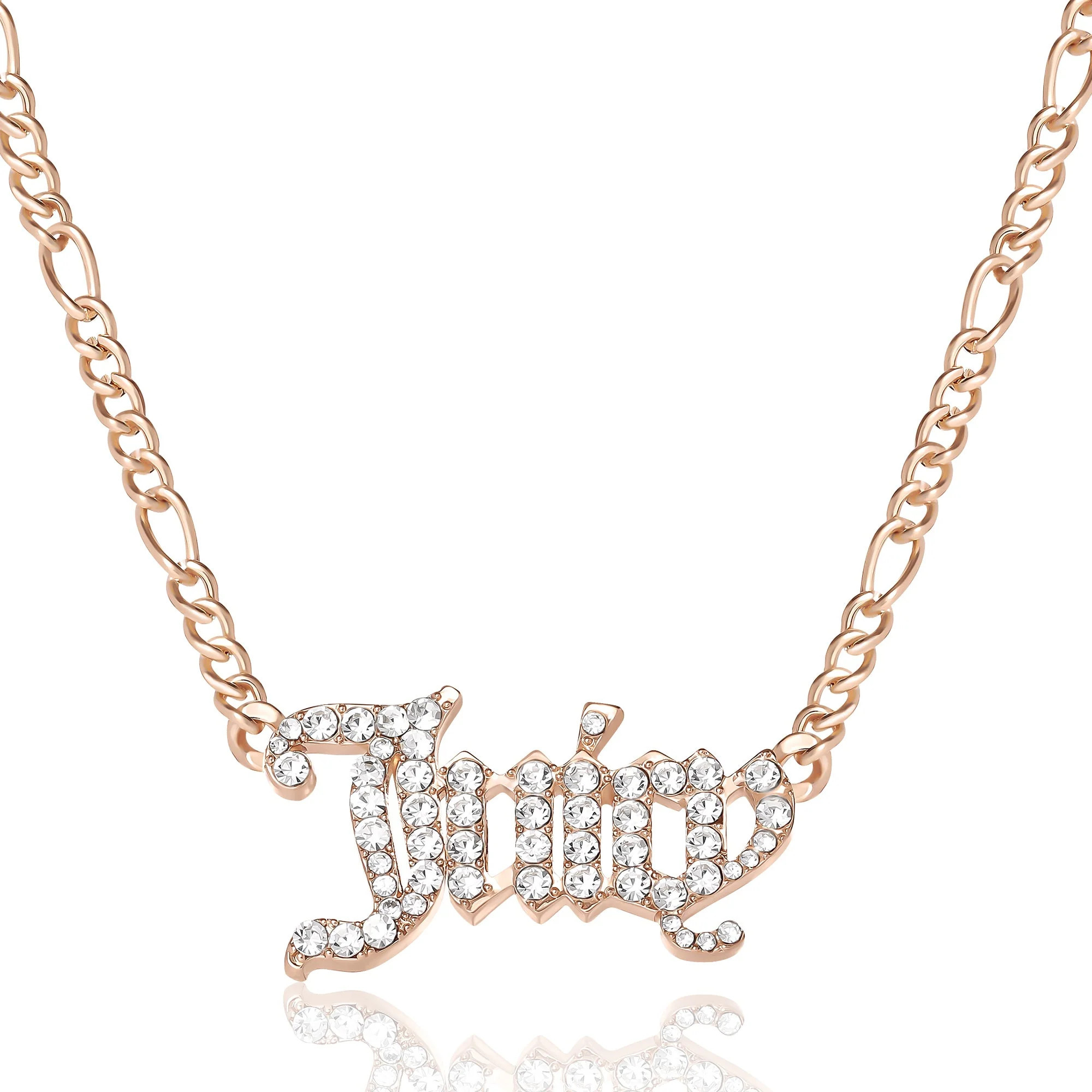 Juicy Script Crystal Chain Necklace | Juicy Couture