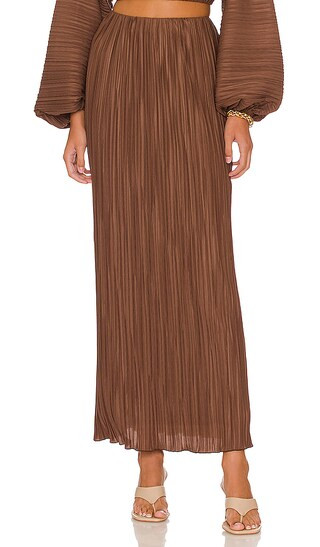 Adeline Skirt in Chocolate | Revolve Clothing (Global)