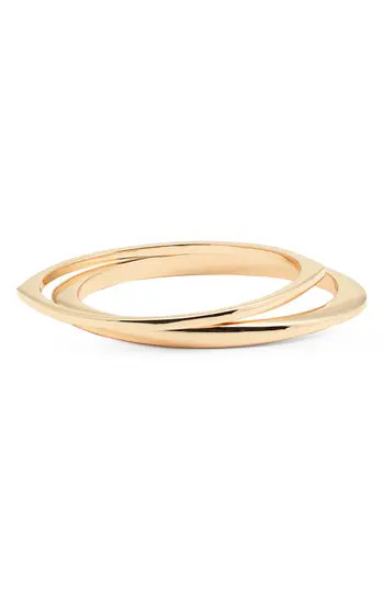 Open Edit Set of Two Pointed Oval Bangles in Gold at Nordstrom Rack | Nordstrom Rack