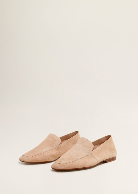 Leather moccasin | MANGO (US)