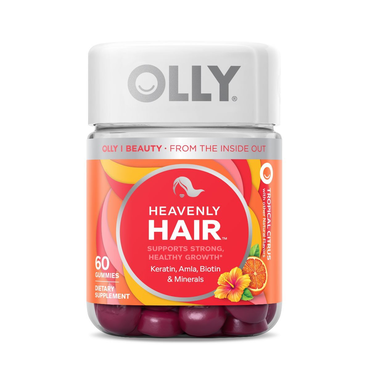 OLLY Heavenly Hair Supplement Gummies with Keratin, Amla, Biotin & Minerals - 60ct | Target