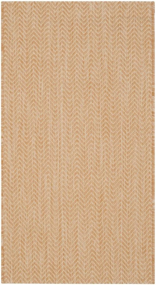 SAFAVIEH Courtyard Collection 9' x 12' Natural / Cream CY8022 Indoor/ Outdoor Waterproof Easy-Cle... | Amazon (US)